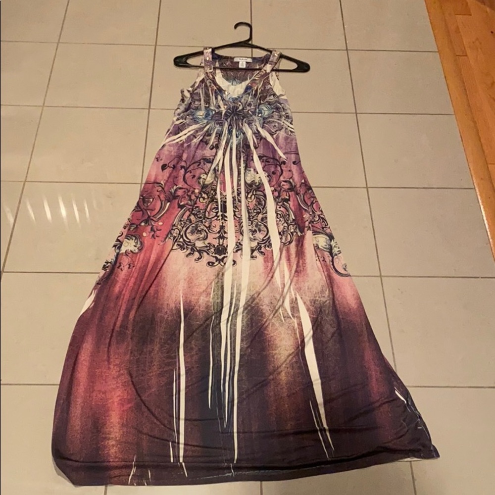 Peacock Print Style&Co. Maxi Dress (Medium)